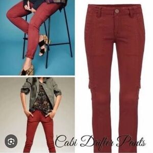 CAbi #3566 Drifter Brick Red Pants